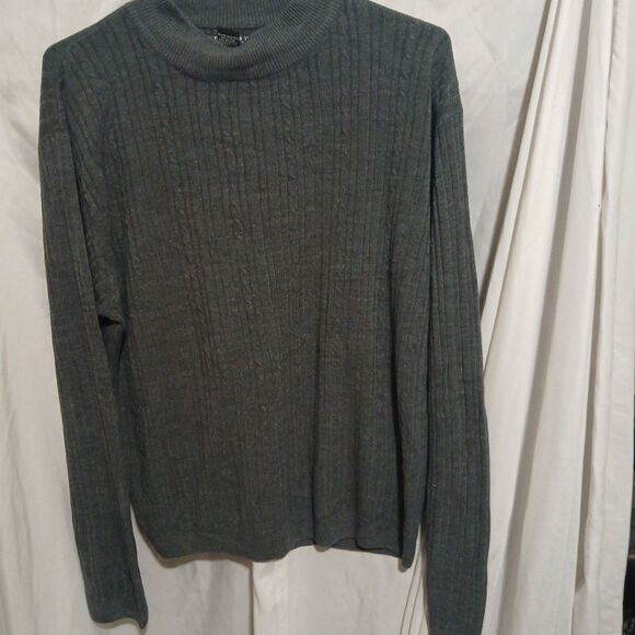 consensus sportswear Thin Sweater Mens Size L Grey Sports Grandpacore - Picture 2 of 7